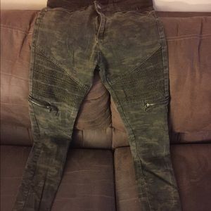 Stylish jeans green in color